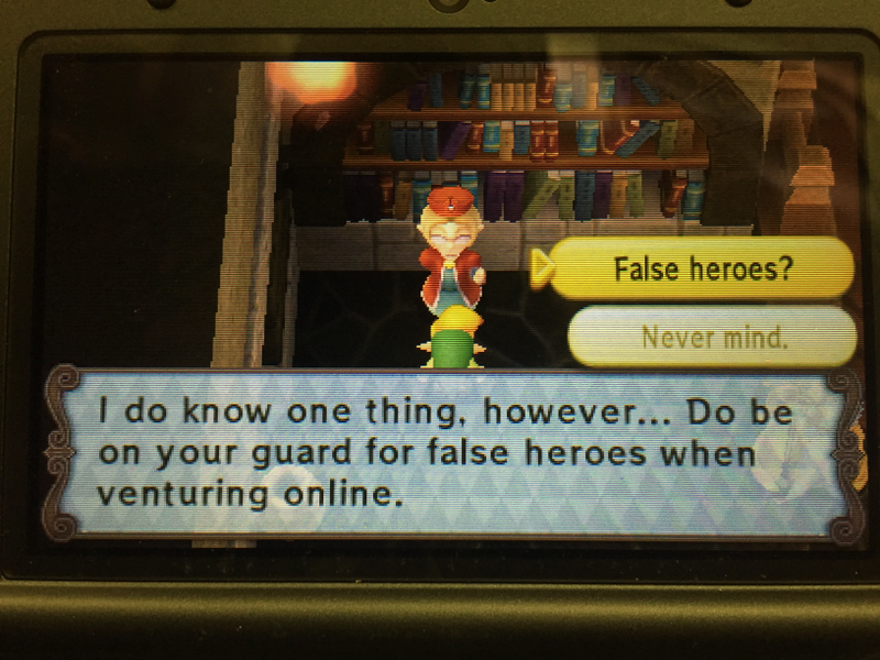 Illustration for article titled Zelda: Tri Force Heroes Lets You 'Blacklist' Internet Jerks